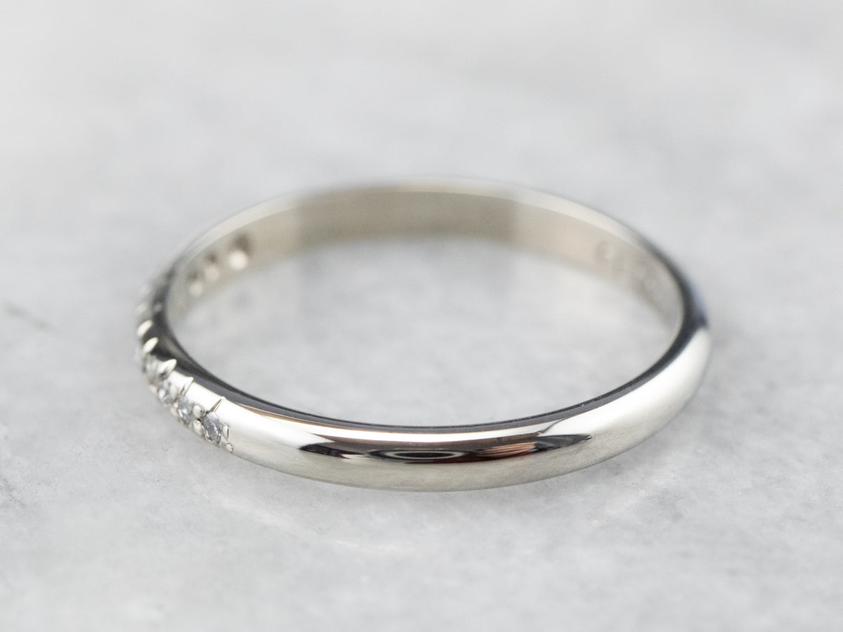 Diamond White Gold Wedding Band