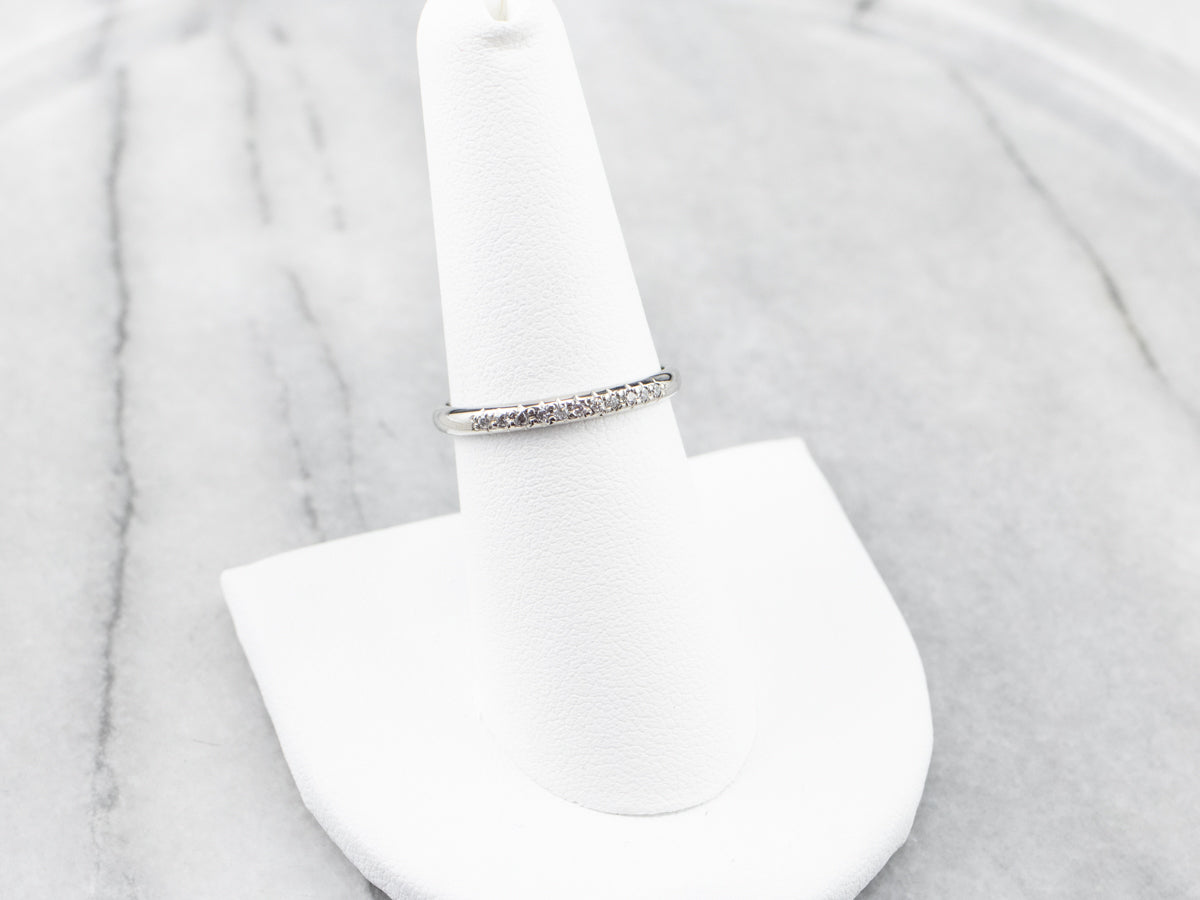 Diamond White Gold Wedding Band