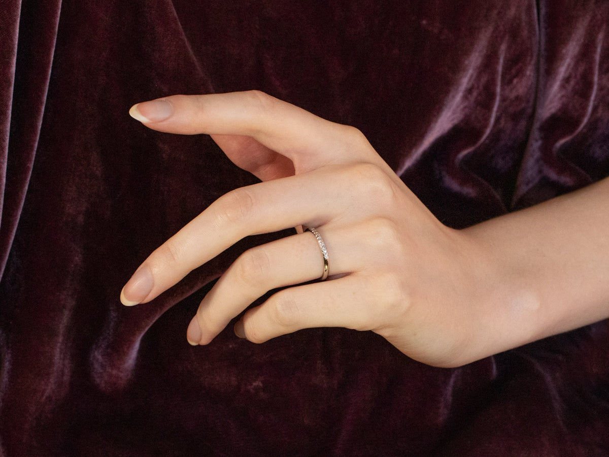 Diamond White Gold Wedding Band