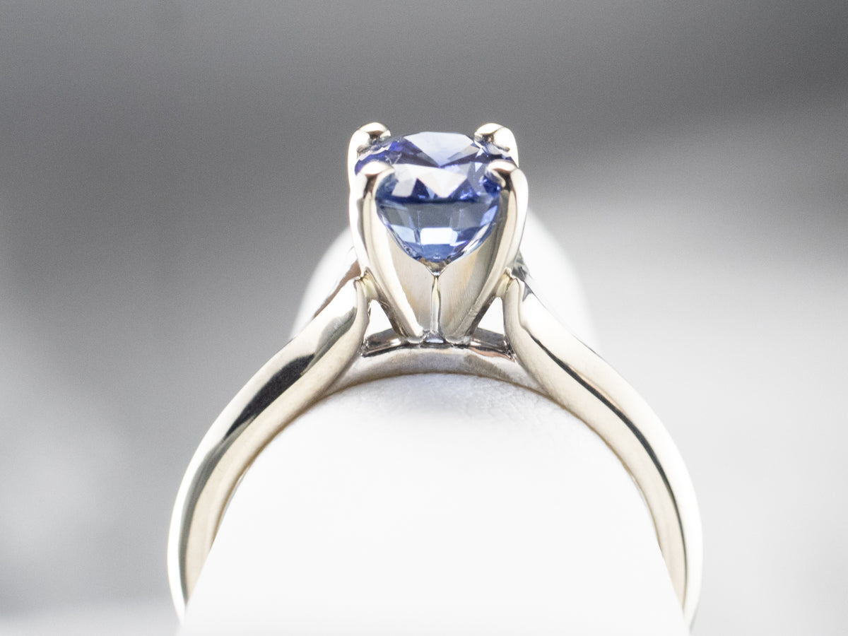 Sapphire Solitaire Engagement Ring