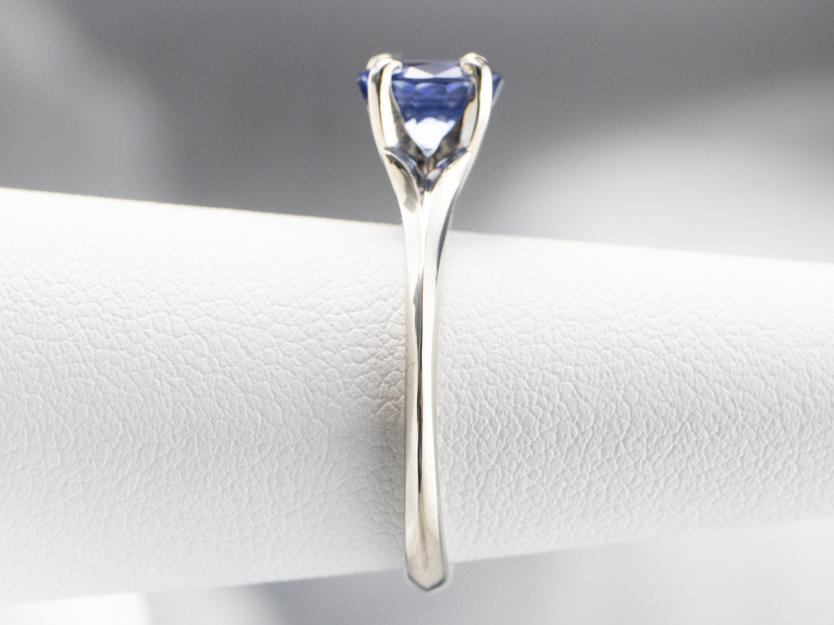 Sapphire Solitaire Engagement Ring