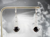 Pyrope Garnet and Diamond Filigree Drop Earrings