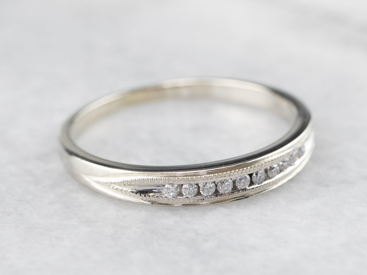 White Gold Diamond Band