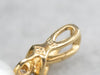 18K Gold Pearl and Diamond Pendant