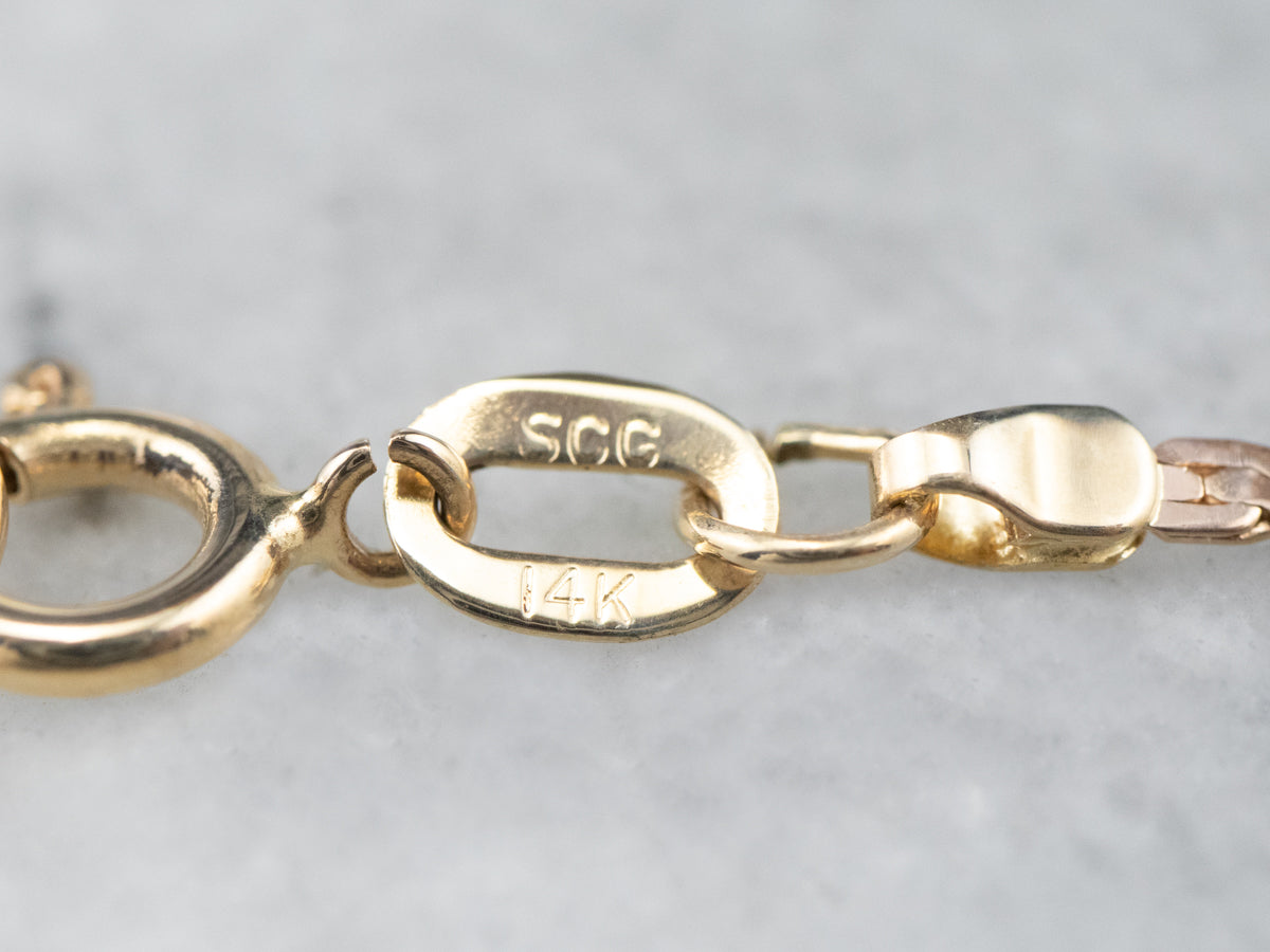 Gold Bow Amethyst and Diamond Necklace