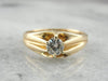 Antique Belcher Ring Victorian Floating Diamond Engagement Ring