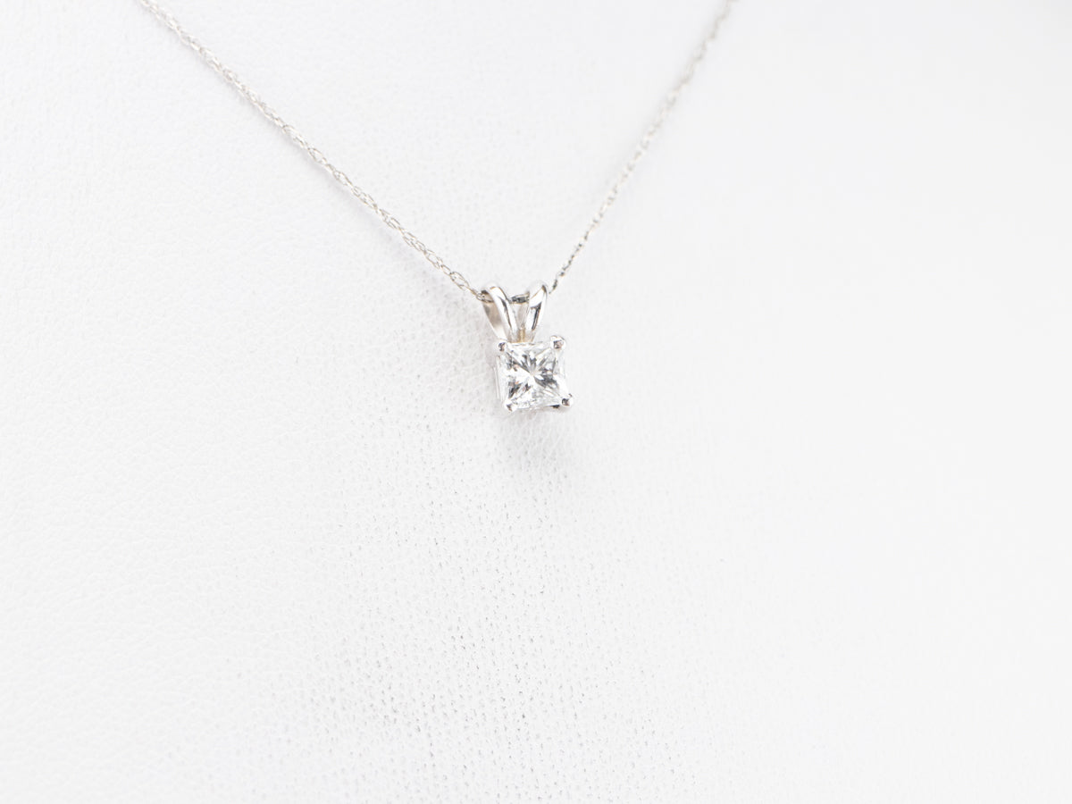 Princess Cut Diamond Pendant