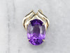 Yellow Gold Amethyst Cocktail Pendant