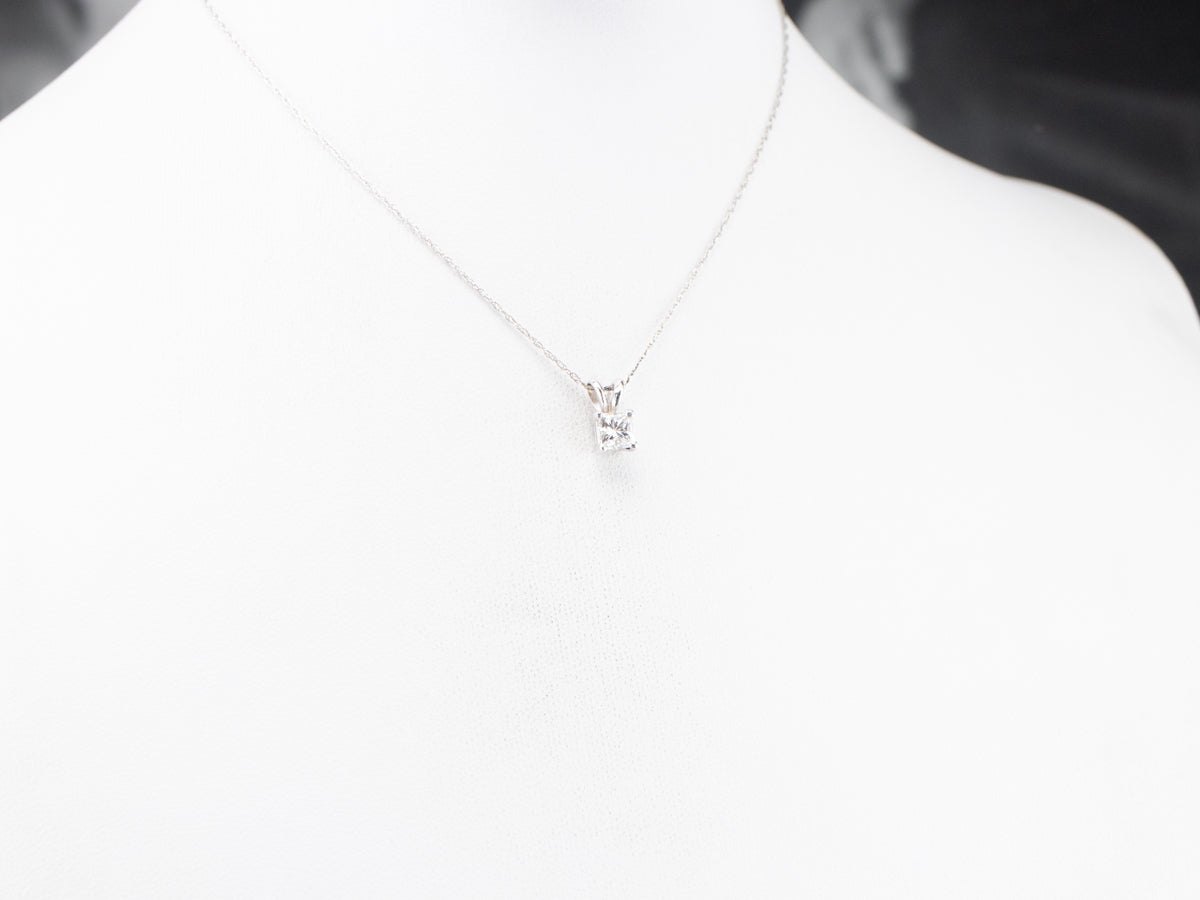 Princess Cut Diamond Pendant