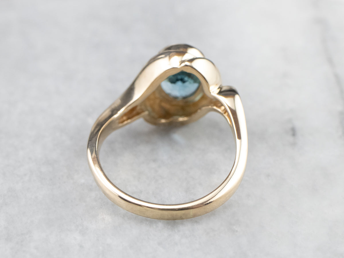 Blue Topaz Bypass Ring