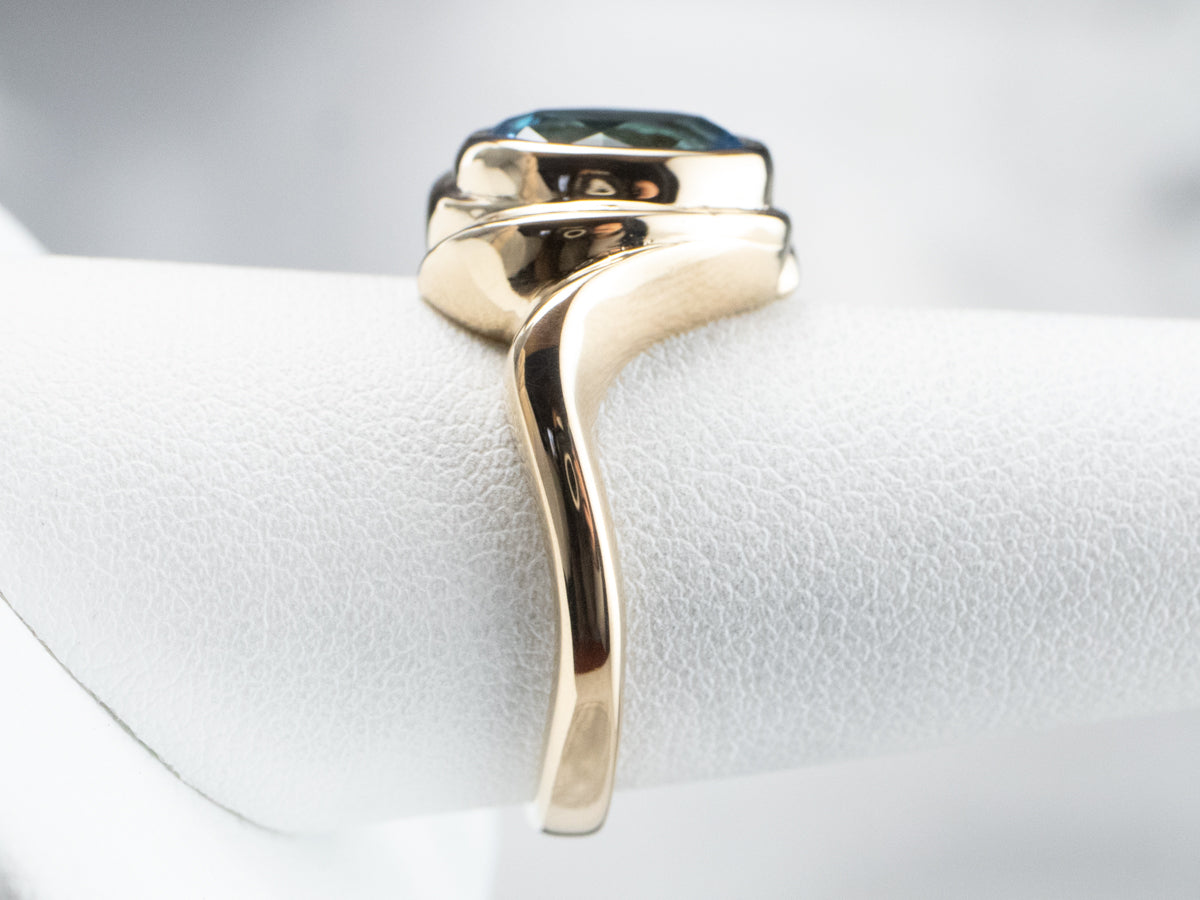 Blue Topaz Bypass Ring