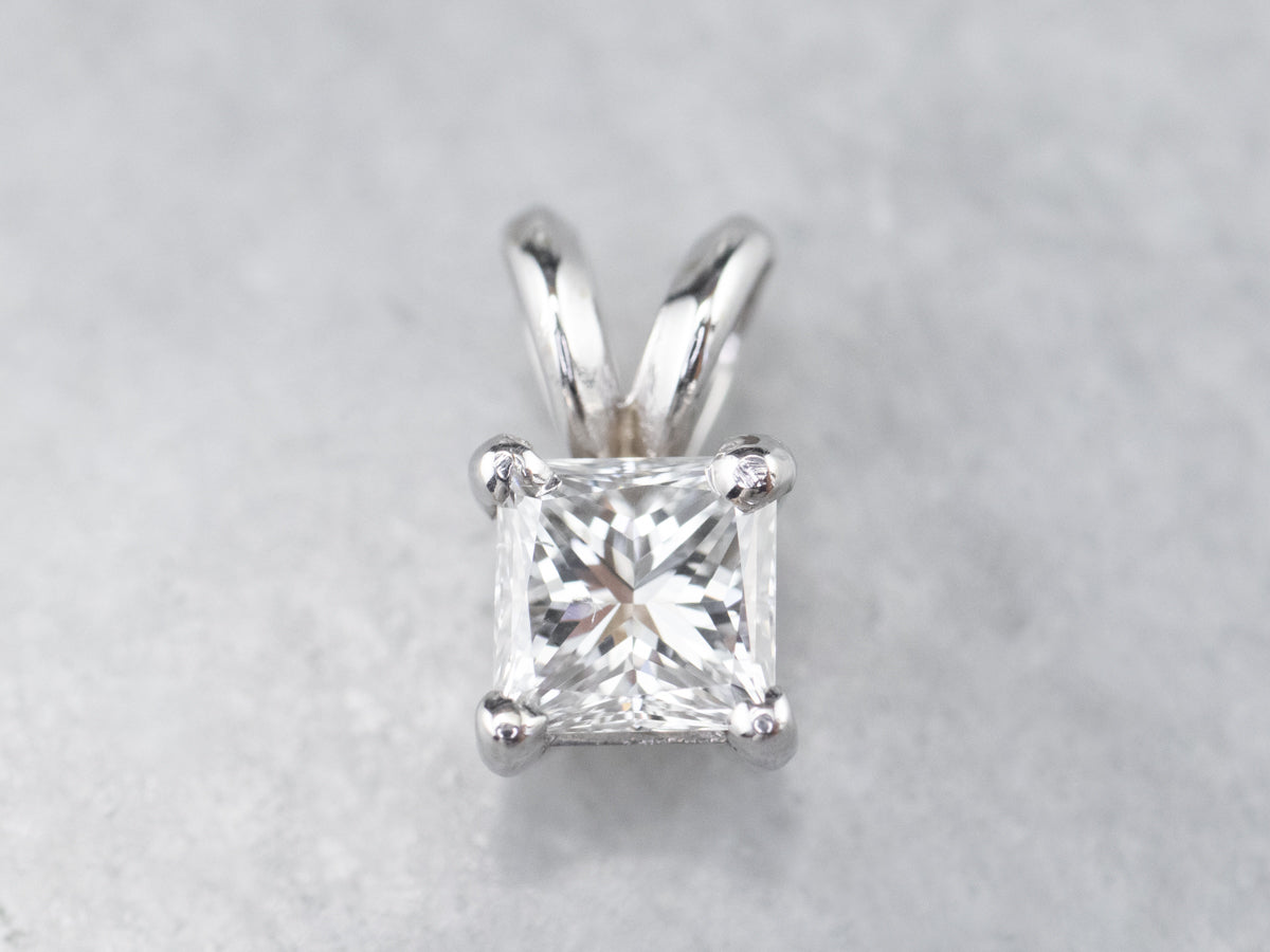 Princess Cut Diamond Pendant
