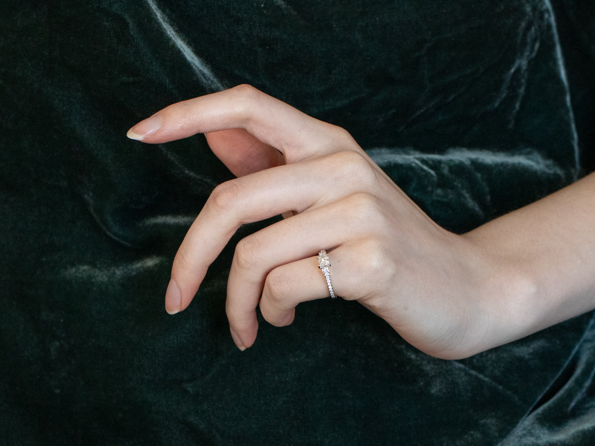 Modern Princess Cut Diamond Engagement Ring