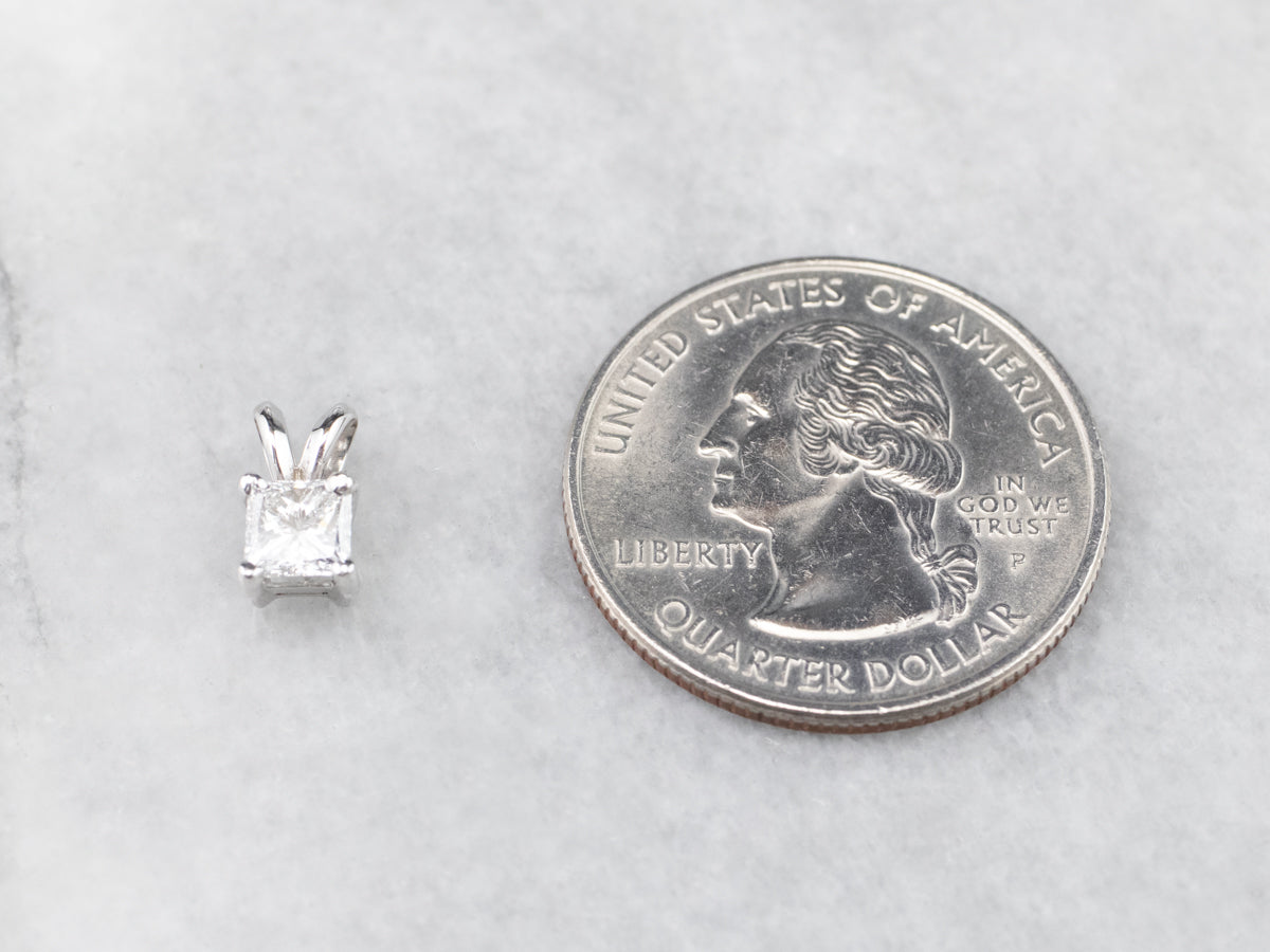 Princess Cut Diamond Pendant