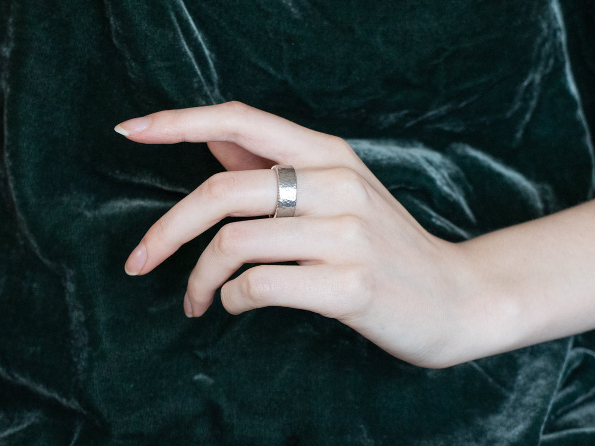 Heavy Hammered Finished Band