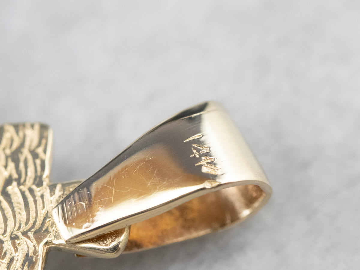 Gold Widow's Mite Coin Cross