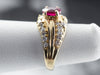 Ruby Diamond Gold Engagement Ring