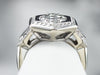 Alito Diamond Cluster 18K White Gold Engagement Ring
