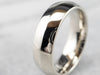 Unisex White Gold Comfort Fit Band