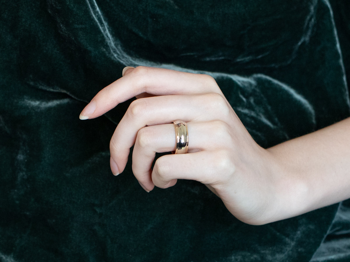 Men's Two Toned Gold Wedding Band