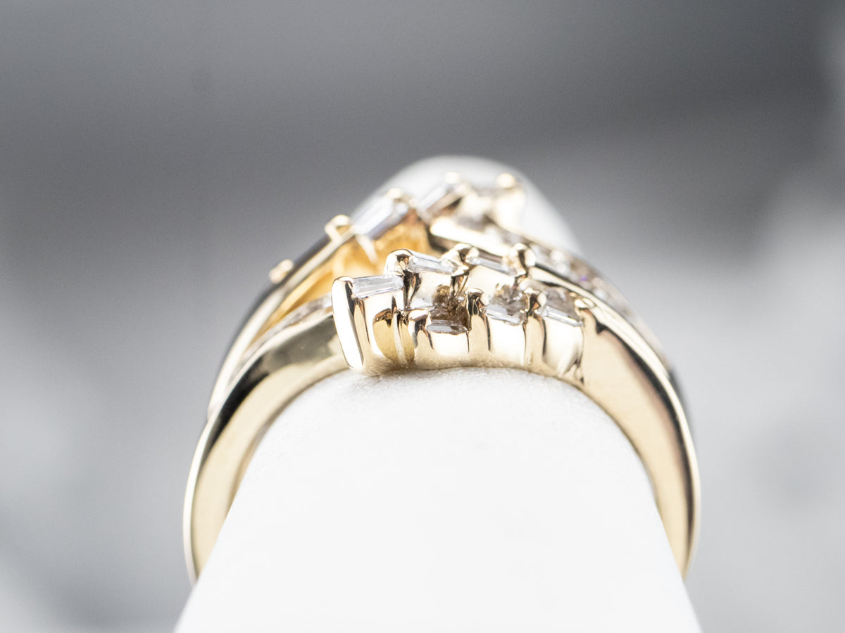 Banda potenciadora de solitario de diamantes