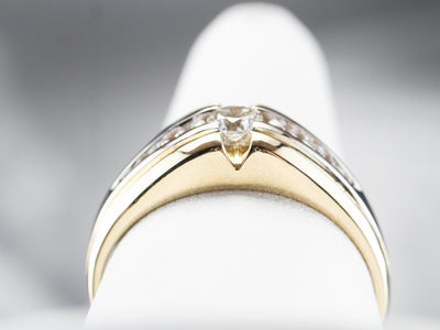 Unisex Diamond Statement Ring