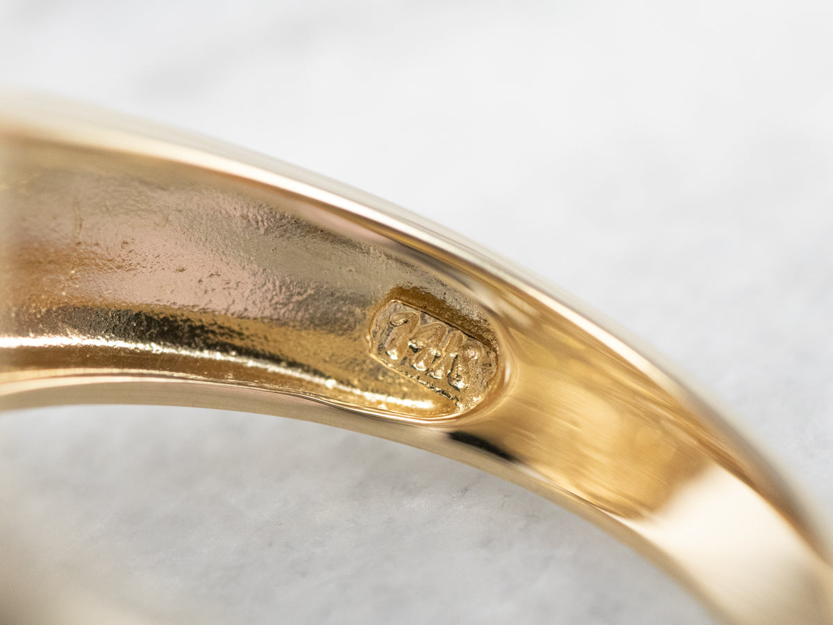 Brown and White Diamond Cluster Ring