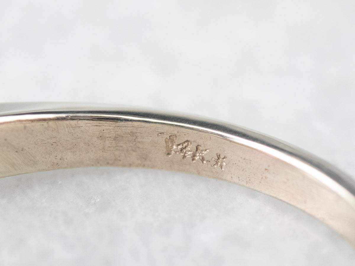 Rhodolite Garnet Diamond White Gold Ring