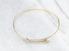 Modernist 18K Gold Bangle Bracelet