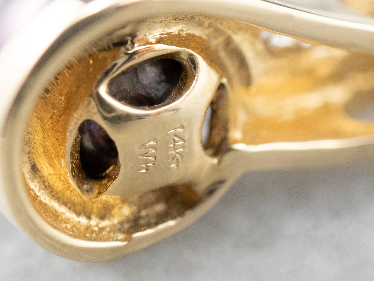 Grey Pearl and Diamond Pendant