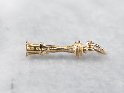 14K Gold Space Needle Charm