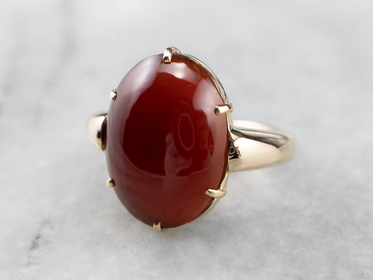 Antique Carnelian and Gold Ring