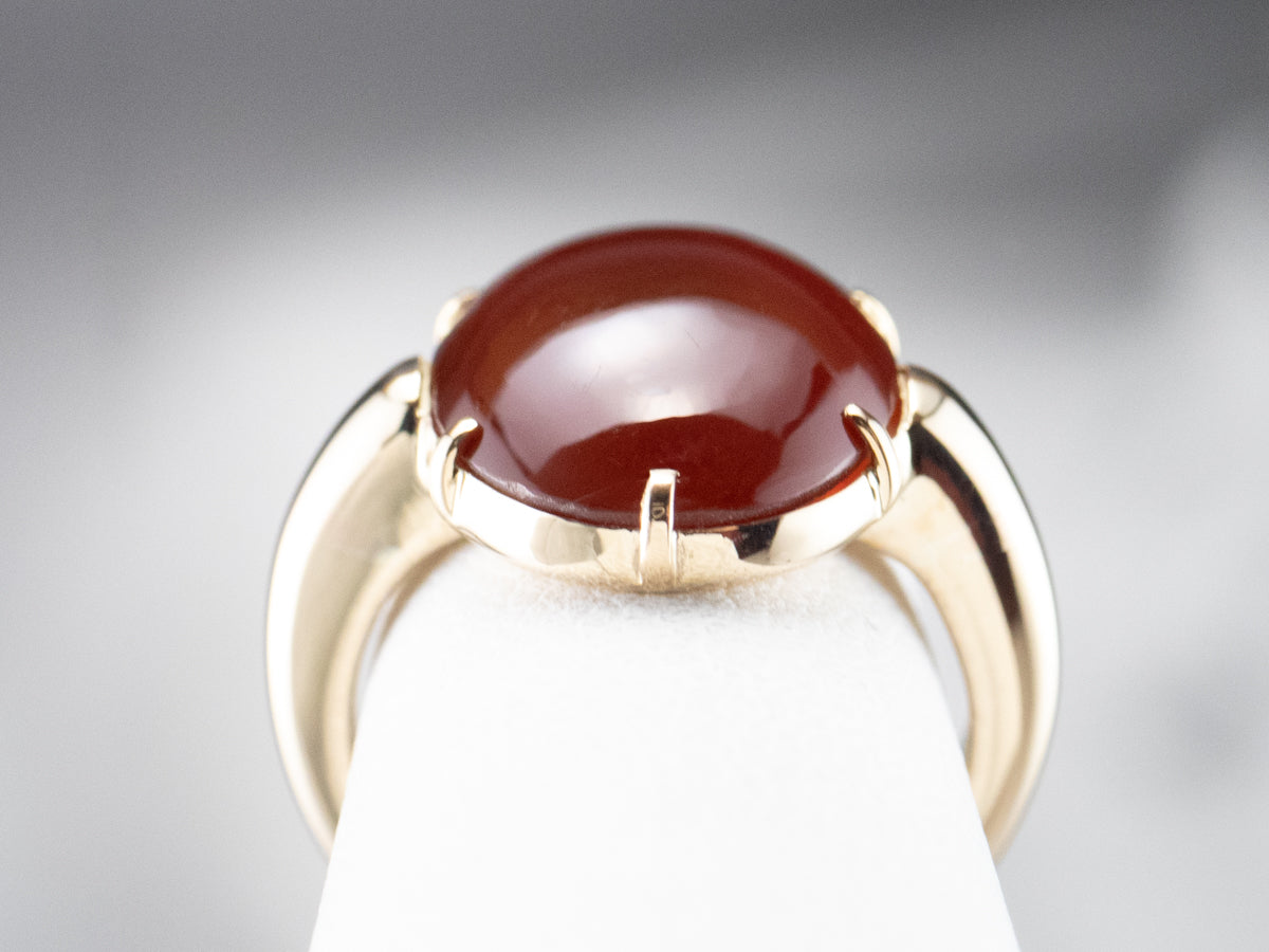 Antique Carnelian and Gold Ring