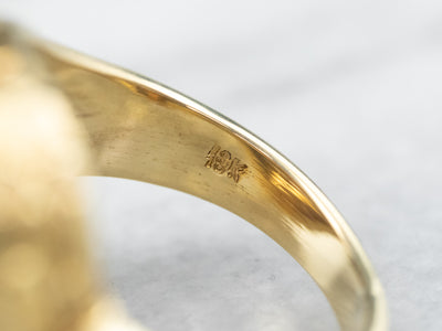 Bold 18K Gold Diamond Ring