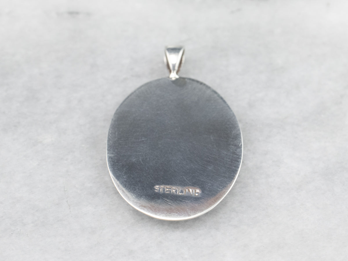 Sterling Silver Dendritic Agate Pendant