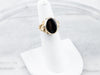 Vintage Floral Black Onyx Ring