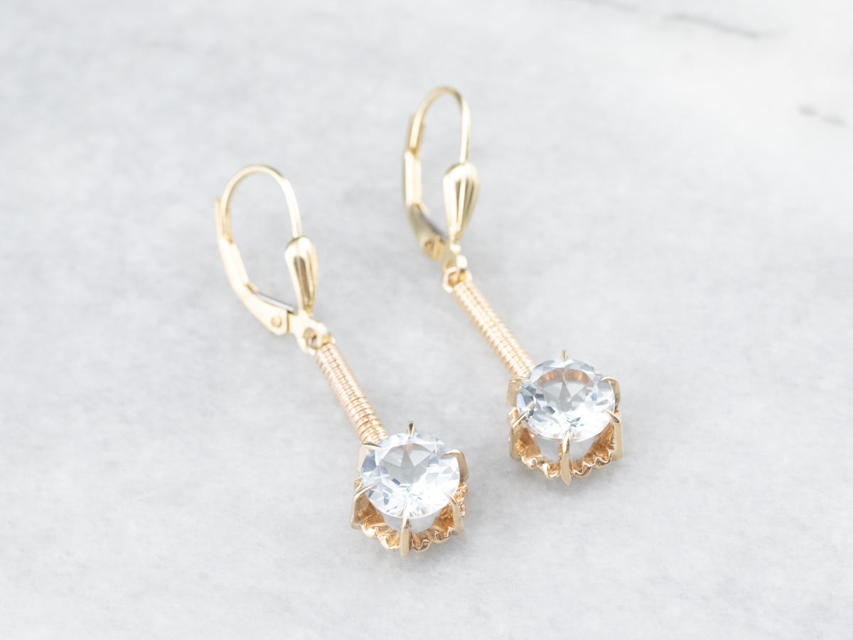 Aquamarine Drop Earrings