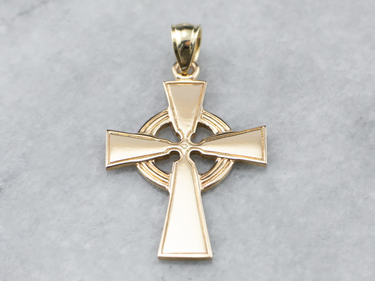 Vintage Gold Celtic Cross