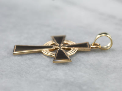 Vintage Gold Celtic Cross