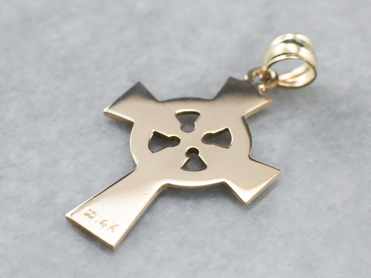 Vintage Gold Celtic Cross