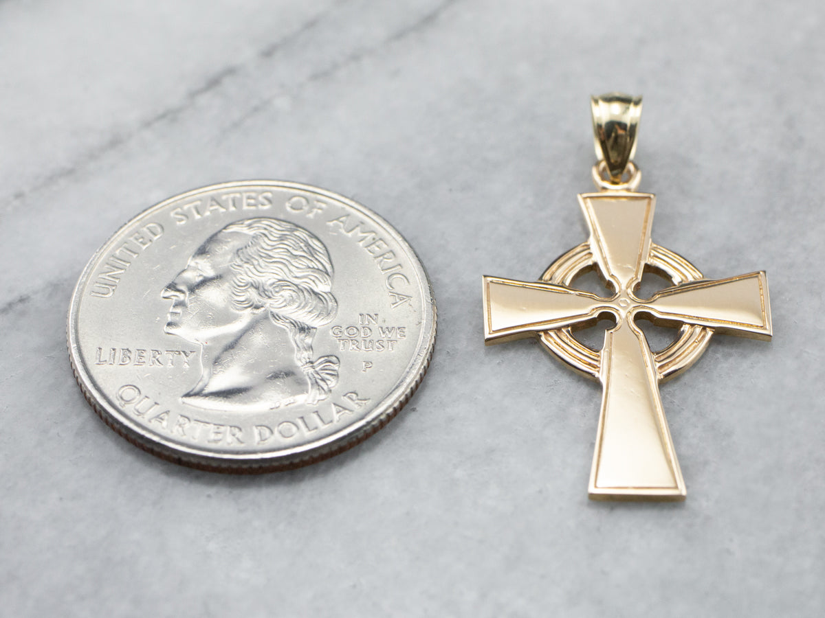 Vintage Gold Celtic Cross