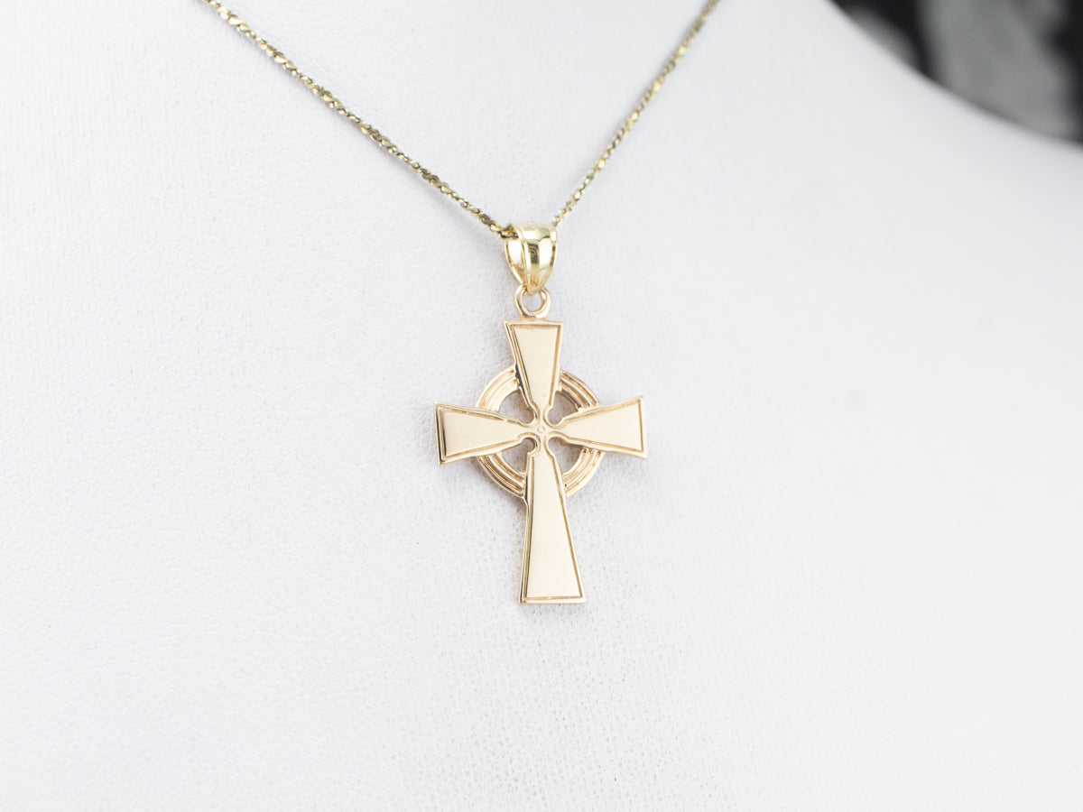 Vintage Gold Celtic Cross