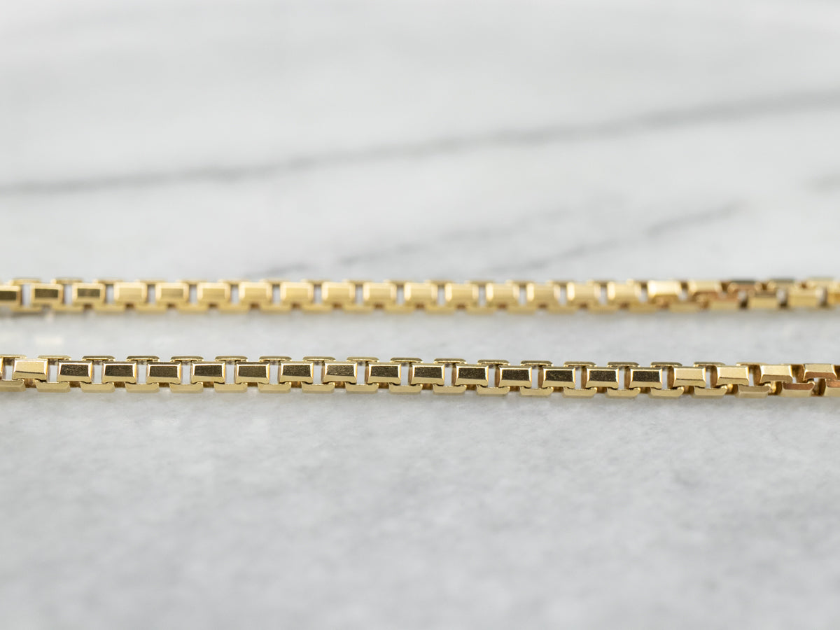 18K Gold Box Chain