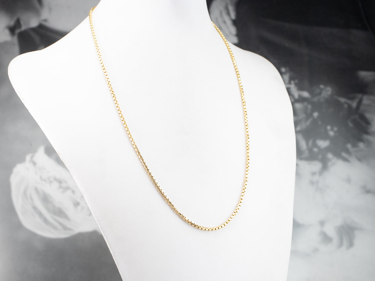 18K Gold Box Chain