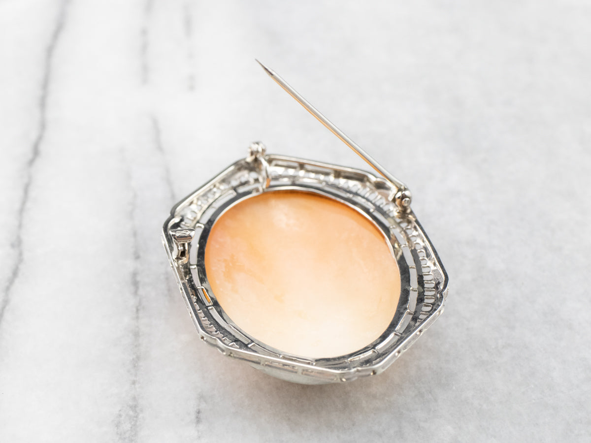 Greek Muse Polymnia Cameo Brooch or Pendant