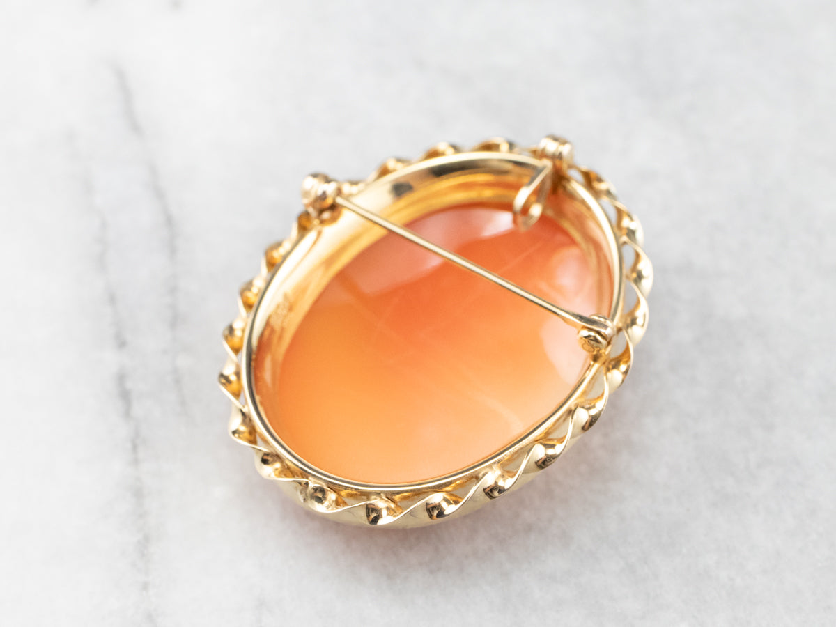 VanDell Gold Cameo Pin or Pendant