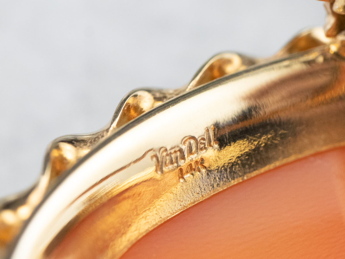 VanDell Gold Cameo Pin or Pendant