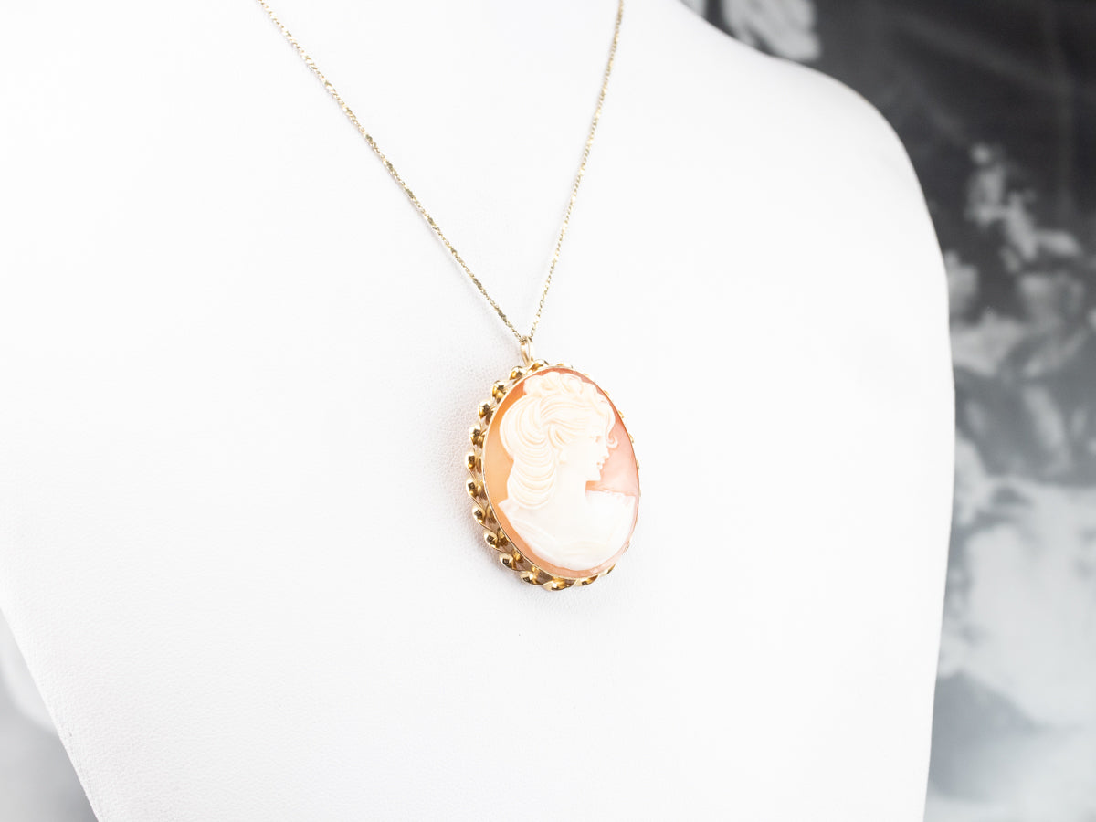 VanDell Gold Cameo Pin or Pendant