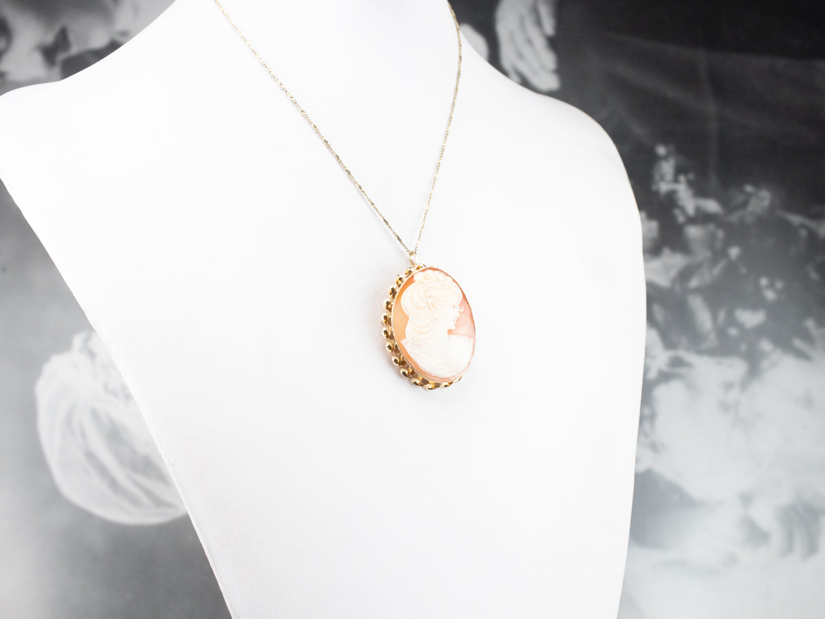 VanDell Gold Cameo Pin or Pendant