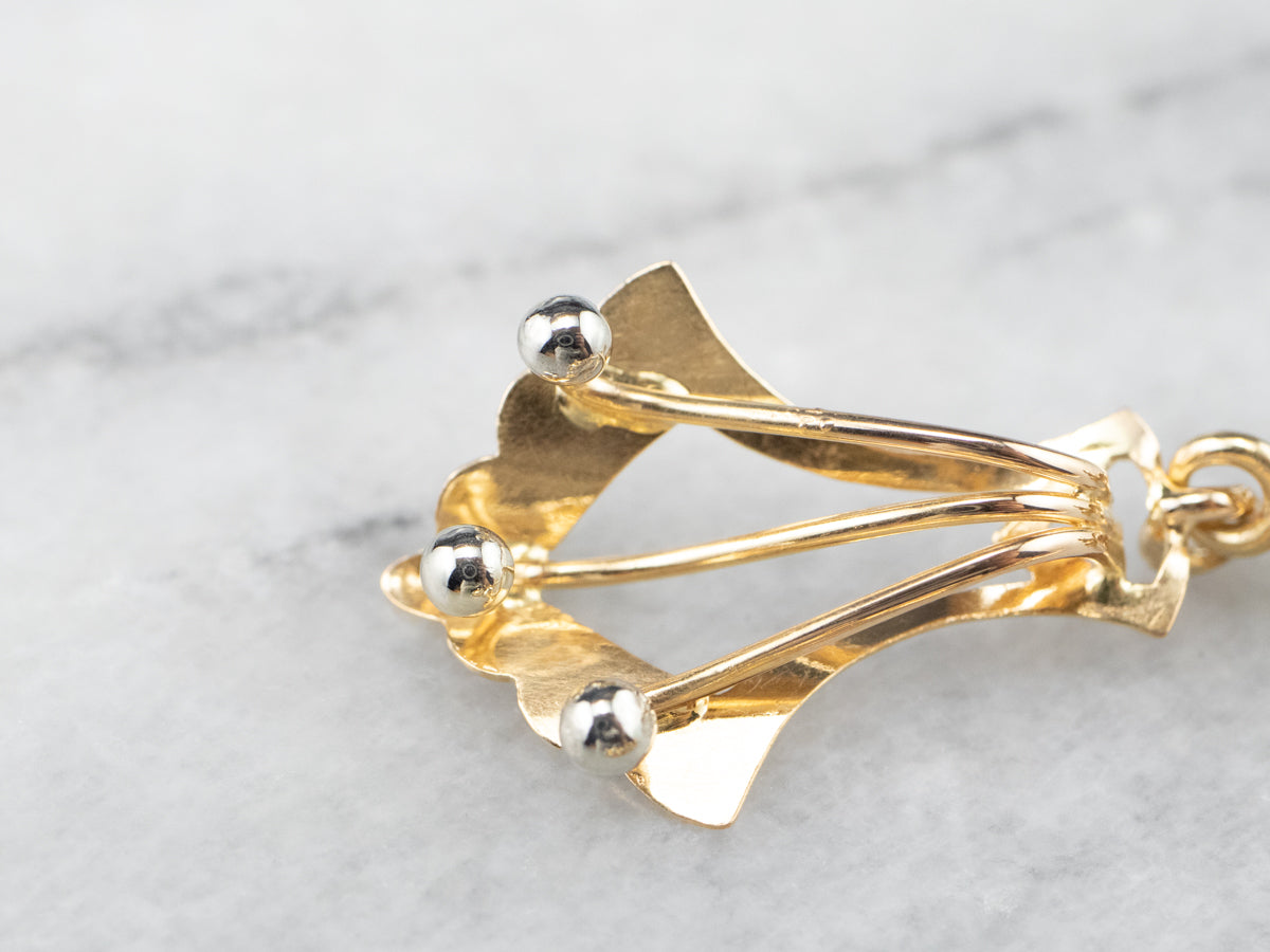 Vintage 18K Gold Drop Earrings